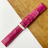 Pink Unique Texture Alligator Watch Band For Men