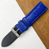 22mm Blue Unique Pattern Alligator Leather Watch Band For Men DH-50X
