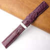 20mm Purple Unique Ostrich Leather Watch Band For Men | DH-170N