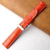 18mm Red Unique Alligator Leather Watch Band For Men | DH-204B