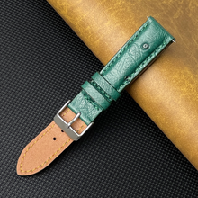 Green Genuine Ostrich Leather Watch Strap Quick Release