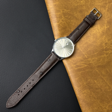 Dark Brown Genuine Ostrich Leather Watch Strap Quick Release