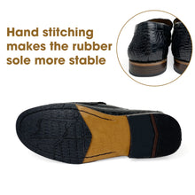 Handmade Black Mens Alligator Boat Loafer | Crocodile Casual Moccasins Loafers For Men | SH81K42