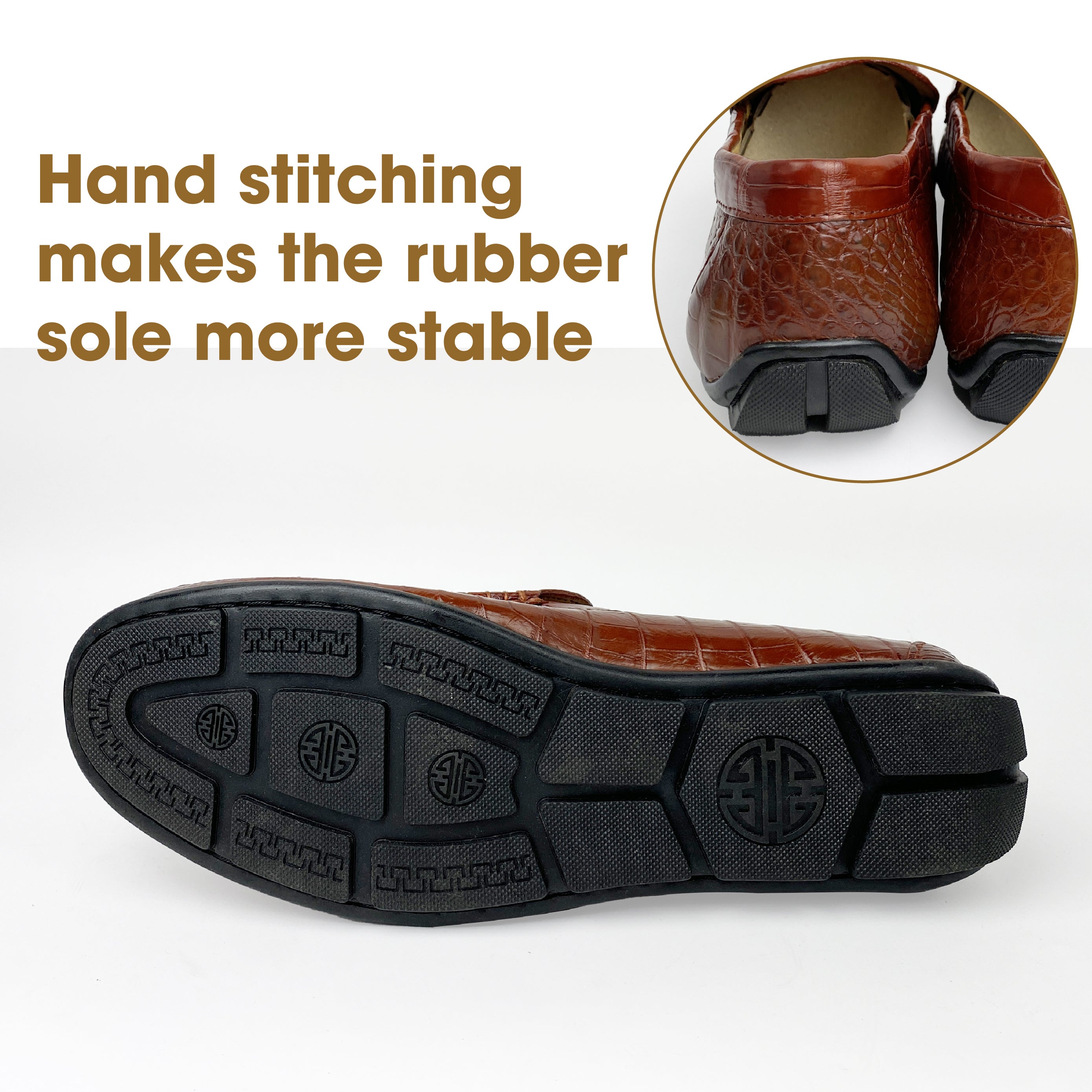 Light Brown Alligator Leather Moccasin Loafer | Crocodile Belly Skin Moccasin Loafer | SH96L42