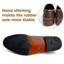 Dark Brown Belly Alligator Leather Mens Slip On Loafers | Crocodile Skin Dress Shoes For Men | SH73H42