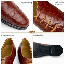 Light Brown Crocodile Belly Leather Oxford Shoes For Men | Alligator Skin Dress Party Shoes | SH06A42