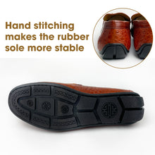 Men's Light Brown Alligator Leather Horsebit Loafers | Belly Crocodile Skin Loafer Shoes For Men - SH26C42