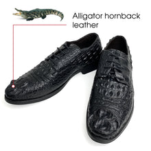 Black Crocodile Leather Lace Up Penny Loafer| Alligator Mens Designer Loafers | SH61G