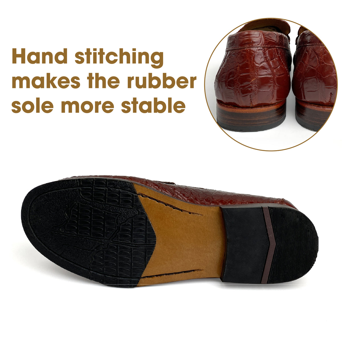 Premium Light Brown Elegant Alligator Shoes Moccasins For Men  | Crocodile Men Designer Loafers | SH86K42