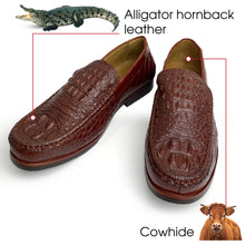 Premium Light Brown Elegant Alligator Shoes Moccasins For Men  | Crocodile Men Designer Loafers | SH86K42
