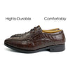 Dark Brown Mens Alligator Leather Slip-On Loafer Shoes | Crocodile Hornback Leather Loffer | SH53F