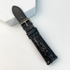 Black Alligator Hornback Leather Watch Band DH-87