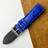 Blue Unique Texture Alligator Watch Band For Men 