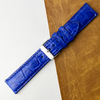 Blue Unique Texture Alligator Watch Band For Men 