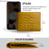 Yellow Double Side Alligator Hornback Leather Bifold Wallet