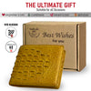 Yellow Double Side Alligator Hornback Leather Bifold Wallet
