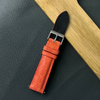 Orange Stingray Leather Watch Band