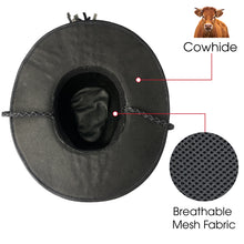 Alligator Cowboy Hat | Mens Crocodile Skin Western Style Hat With Chin Cord | HAT-VANH-05