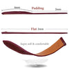 Flat Burgundy Alligator Leather Watch Band