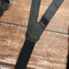 Alligator Y-Back Black Leather Suspenders Men Button End - Groomsmen Suspenders - Wedding Groom Suspenders Adjustable - Vinacreations
