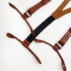Alligator Y-Back Brown Leather Suspenders Men Button End - Wedding Party Groomsmen Suspenders Adjustable - Christmas Gift For Husband - Vinacreations