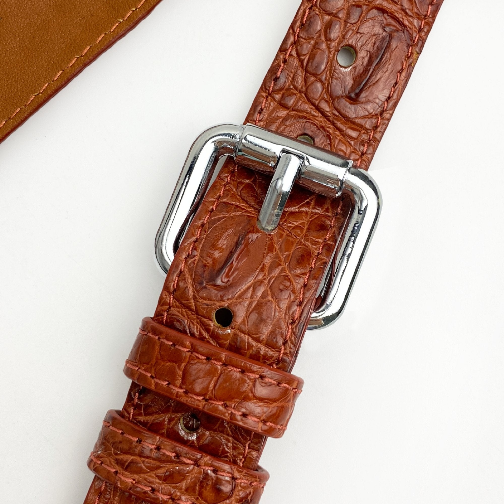 Alligator Y-Back Brown Leather Suspenders Men Button End - Wedding Party Groomsmen Suspenders Adjustable - Christmas Gift For Husband - Vinacreations