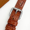 Alligator Y-Back Brown Leather Suspenders Men Button End - Wedding Party Groomsmen Suspenders Adjustable - Christmas Gift For Husband - Vinacreations