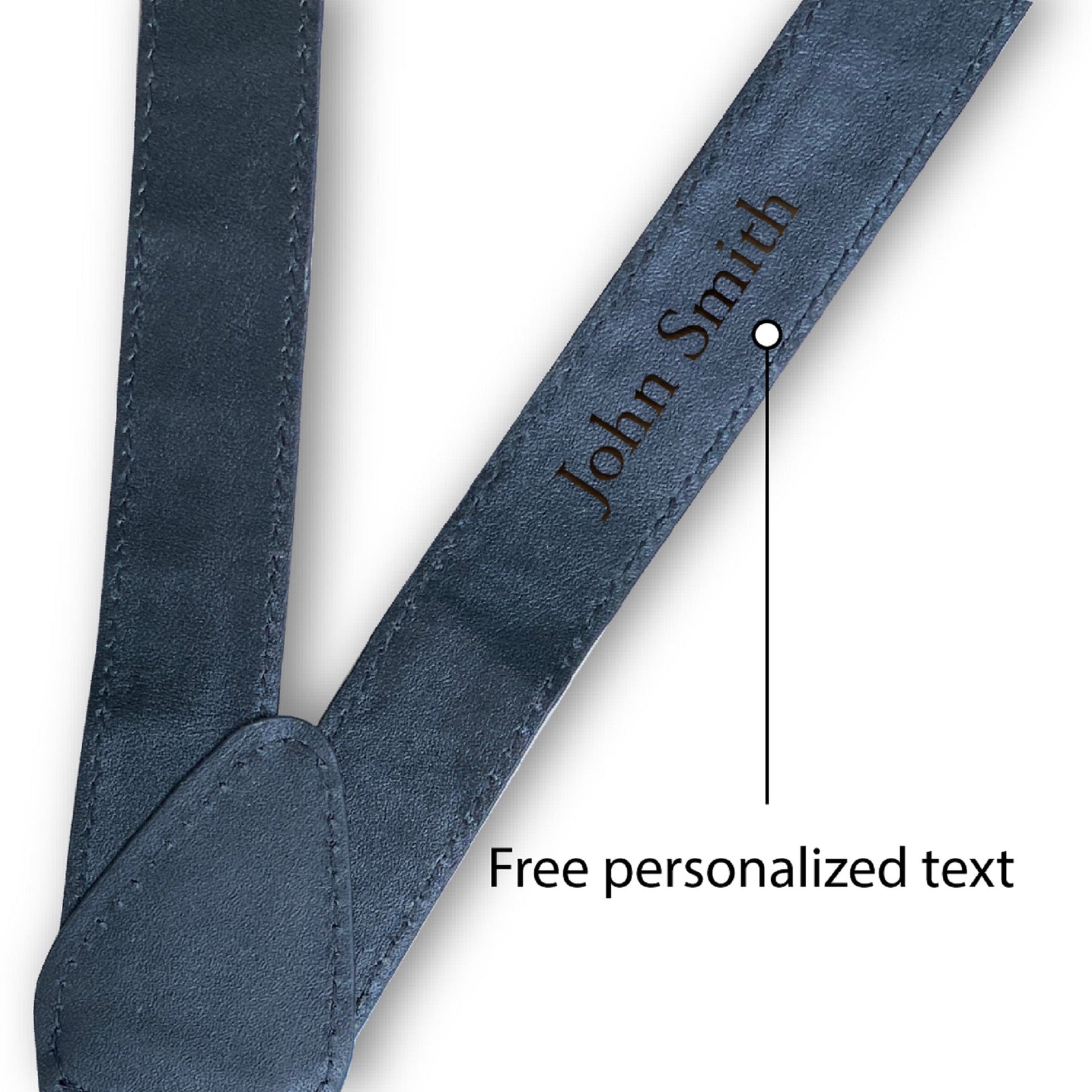 Alligator Y-Back Navy Blue Leather Suspenders Men Button End - Groomsmen Suspenders - Wedding Groom Suspenders Adjustable - Vinacreations