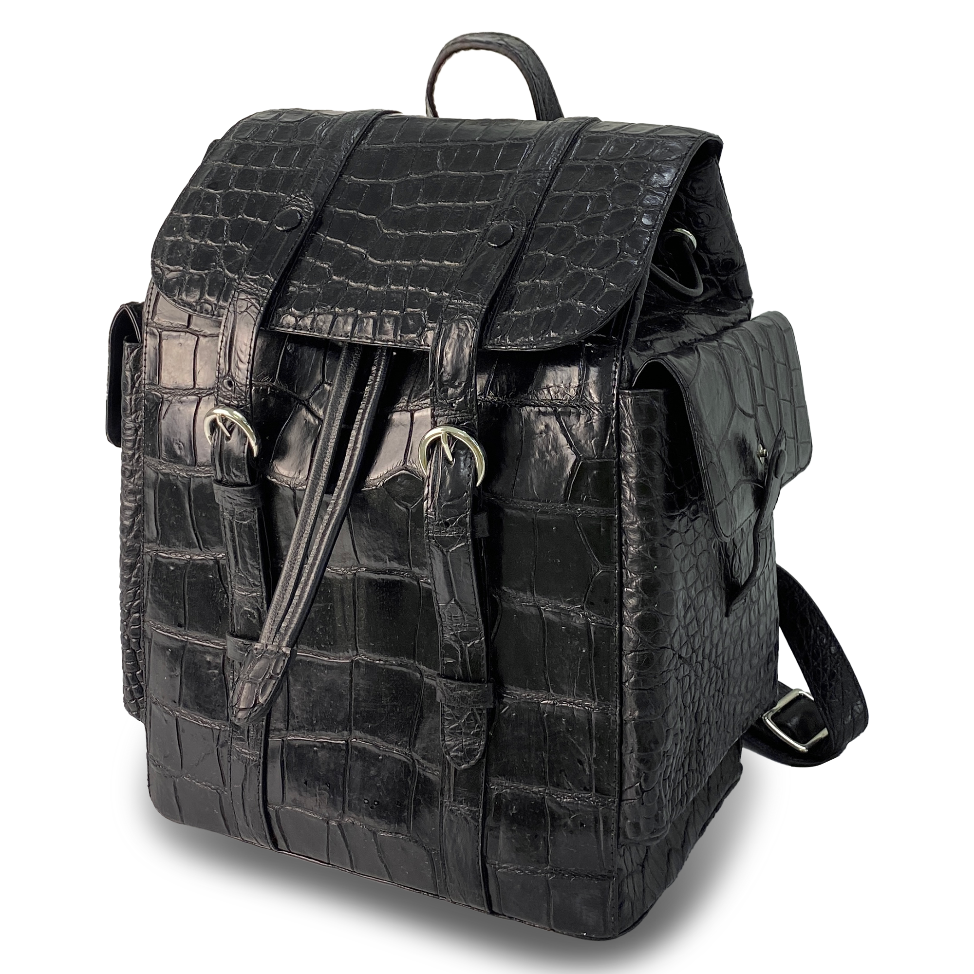 alligator leather backpack Alligator Leather Backpack for Men, Business Backpacks Large Capacity – Vinacreations