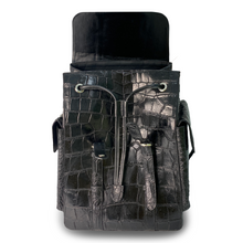 Alligator Leather Backpack for Men, Luxury Business Backpacks Large Capacity