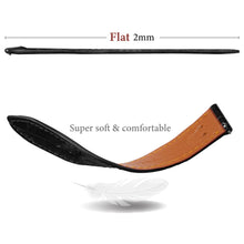 Flat Black Alligator Leather Watch Band