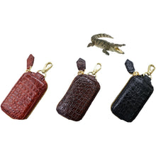 Best Car Key Case Cover Crocodile Leather | Smart Remote Key FOB Blocker Holder Alligator Leather Handmade - Vinacreations