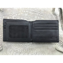 Black Alligator Horn Back Skin Bifold Wallet For Men | Handmade Crocodile Leather Wallet RFID Blocking | VL5654 - Vinacreations