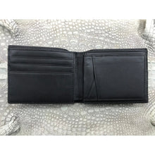 Black Alligator Horn Back Skin Bifold Wallet For Men | Handmade Crocodile Leather Wallet RFID Blocking | VL5654 - Vinacreations