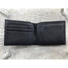 Black Alligator Horn Back Skin Bifold Wallet For Men | Handmade Crocodile Leather Wallet RFID Blocking | VL5730 - Vinacreations