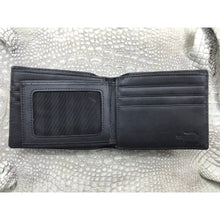 Black Alligator Horn Back Skin Bifold Wallet For Men | Handmade Crocodile Leather Wallet RFID Blocking | VL5730 - Vinacreations