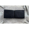 Black Alligator Hornback Skin Bifold Wallet For Men | Handmade Crocodile Leather Wallet RFID Blocking | VL4566 - Vinacreations