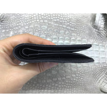 Black Alligator Skin Bifold Vertical Wallet For Men | Handmade Crocodile Leather Wallet RFID Blocking | VL5689 - Vinacreations