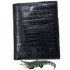 Black Alligator Skin Bifold Vertical Wallet For Men | Handmade Crocodile Leather Wallet RFID Blocking | VL5690 - Vinacreations