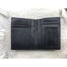 Black Alligator Skin Bifold Vertical Wallet For Men | Handmade Crocodile Leather Wallet RFID Blocking | VL5690 - Vinacreations