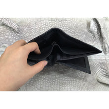 Black Alligator Skin Bifold Wallet For Men | Handmade Crocodile Leather Wallet RFID Blocking | VL5658 - Vinacreations