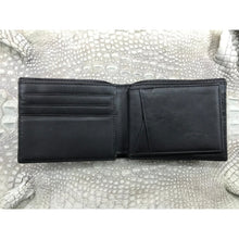 Black Alligator Skin Bifold Wallet For Men | Handmade Crocodile Leather Wallet RFID Blocking | VL5658 - Vinacreations