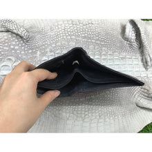 Black Alligator Skin Bifold Wallet For Men | Handmade Crocodile Leather Wallet RFID Blocking | VL5699 - Vinacreations