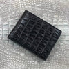 Black Alligator Skin Bifold Wallet For Men | Handmade Crocodile Leather Wallet RFID Blocking | VL5700 - Vinacreations