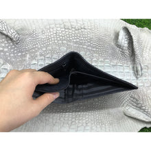 Black Alligator Skin Bifold Wallet For Men | Handmade Crocodile Leather Wallet RFID Blocking | VL5707 - Vinacreations