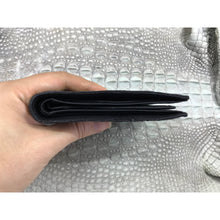 Black Alligator Skin Bifold Wallet For Men | Handmade Crocodile Leather Wallet RFID Blocking | VL5713 - Vinacreations