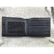 Black Alligator Skin Bifold Wallet For Men | Handmade Crocodile Leather Wallet RFID Blocking | VL5713 - Vinacreations