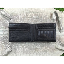 Black Alligator Skin Bifold Wallet For Men | Handmade Crocodile Leather Wallet RFID Blocking | VL5718 - Vinacreations