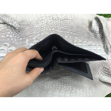 Black Alligator Skin Bifold Wallet For Men | Handmade Crocodile Leather Wallet RFID Blocking | VL5721 - Vinacreations