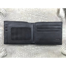 Black Alligator Skin Bifold Wallet For Men | Handmade Crocodile Leather Wallet RFID Blocking | VL5721 - Vinacreations